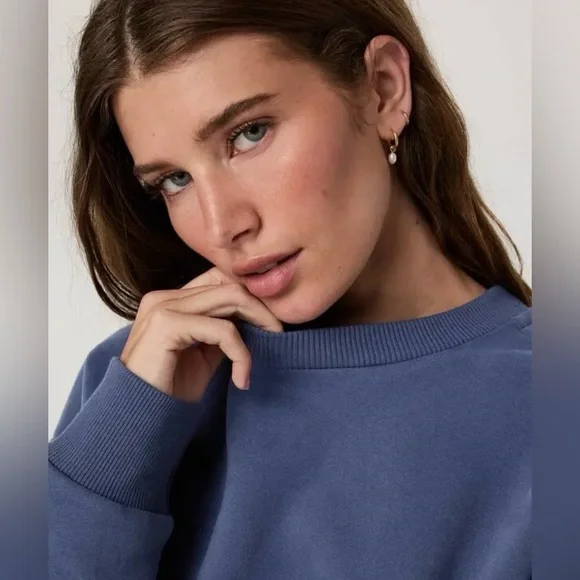 Vuori Restore Oversized Crew 2.0 French Blue Sz. Small - Picture 2 of 2